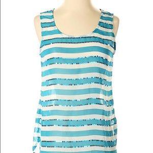 Ann Taylor LOFT Sheer Tank, XS